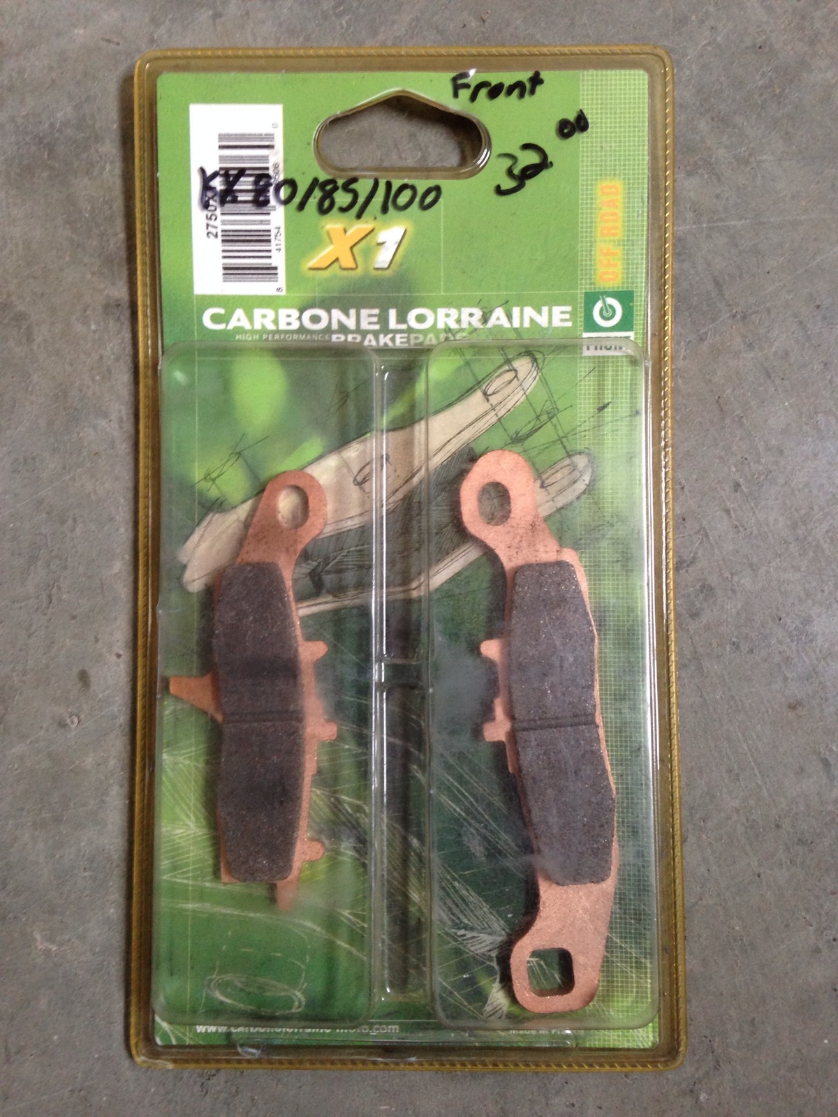 Kawasaki KX80 KX85 KX100 Carbone Lorraine Front Brake Pads 2750X1 eBay