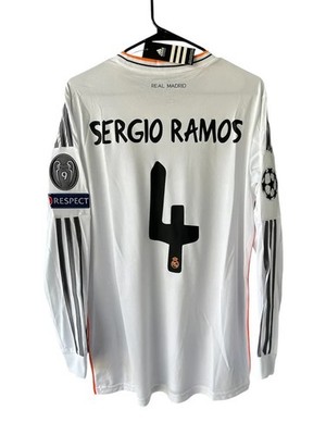 Real Madrid Home Jersey 2014 Champions League Final Sergio Ramos