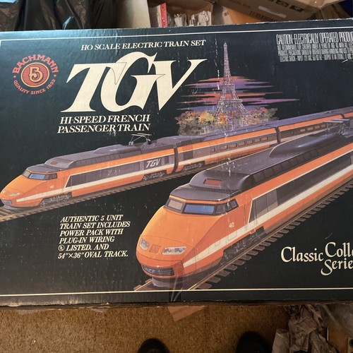 Bachmann TGV TREN FRANCÉS Coleccionista Serie HO Juego Tren Eléctrico 40-0150 | Zustand: Used