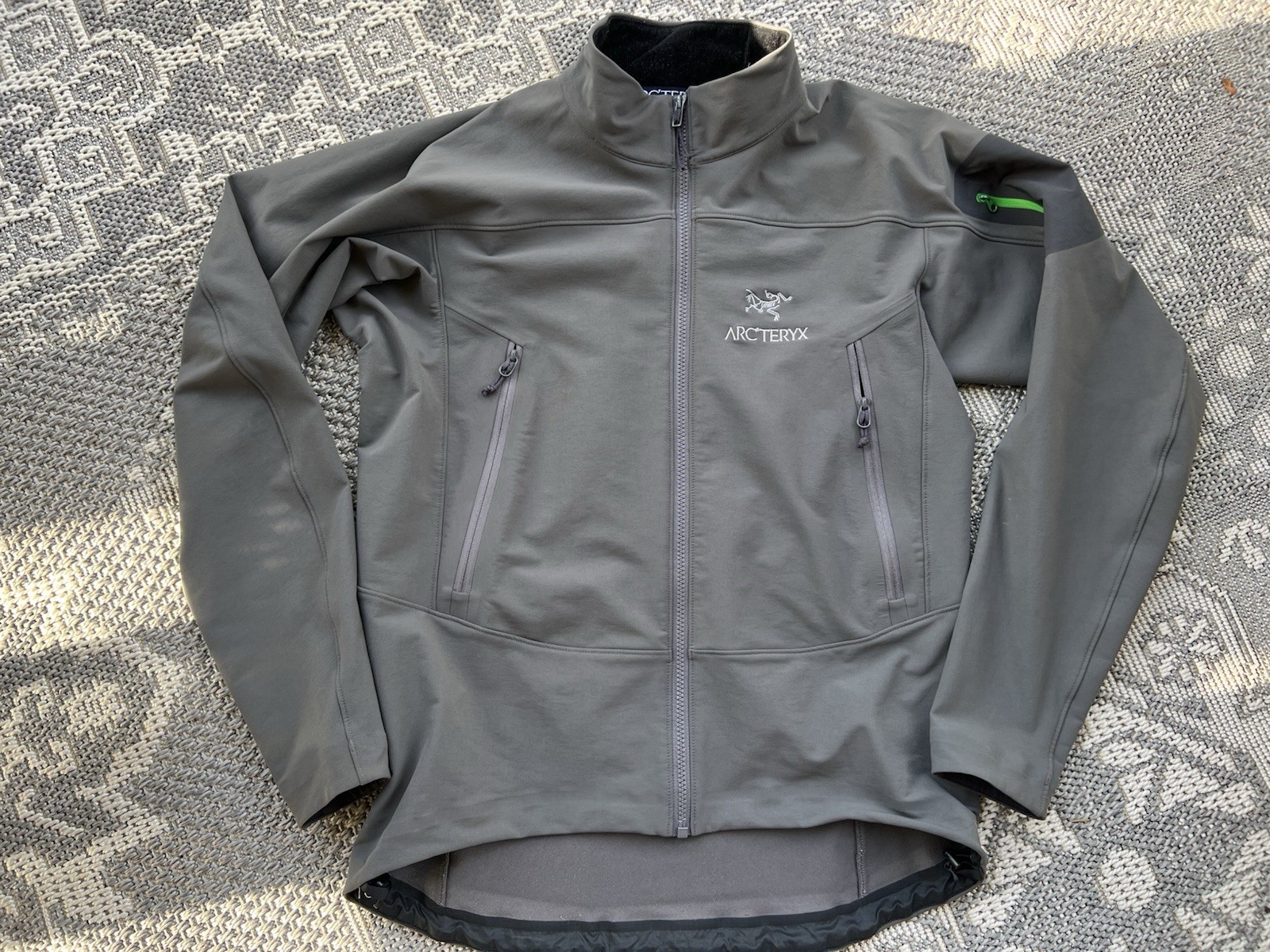 ARC'TERYX Arcteryx Gamma LT Giacca Full Zip Soft Shell Grigio Uomo Taglia Media M