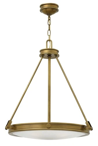 Hinkley Collier 21 1/2" Wide Heritage Brass 4-Light Pendant - Picture 3 of 3
