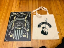 Jeff Beck POSTER & Tote Bag - 2015 Official VIP Tour = 418/900 Numbered Edition