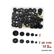 PCS Faucet Washers Assortment Kit, Flat  Beveled Rubber Faucet Washers, 58