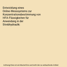Entwicklung eines Online-Messsystems zur Konzentrationsbestimmung von HFA-Flüss