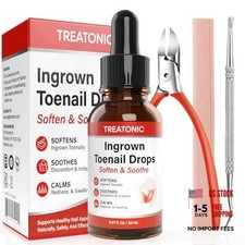 Ingrown Toenail Treatment Kit Nail Softening Drops Repair Drops with Clippers