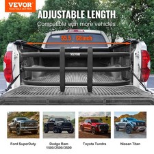 NEW Truck Bed Extender, Aluminum Retractable Tailgate Extender, 55.5"-68", Fits