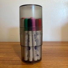 Creative Memories Round Marker, Bold  Fine Pen 24 Set  Container 8 colors