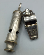 Two Vintage J Hudson & Co. Whistles - Acme Thunderer & 1945 General Service