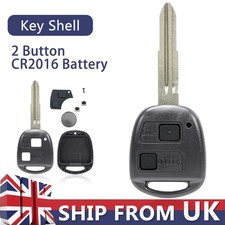 2 Button Key Fob Case Shell For Toyota Yaris 2005 2006 2007 2008 2009 2010 2011