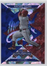 2025 Panini Crusade Crusade Blue Cracked Ice Rintaro Sasaki #77 1s5f