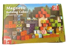 Magnetic Building Cubes New In Box Mine Craft-Inspired Stocking Stuffer