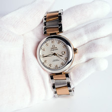 Omega De Ville Ladymatic Mother of Pearl Diamonds Dial 18K Rose Gold 34mm Watch 8