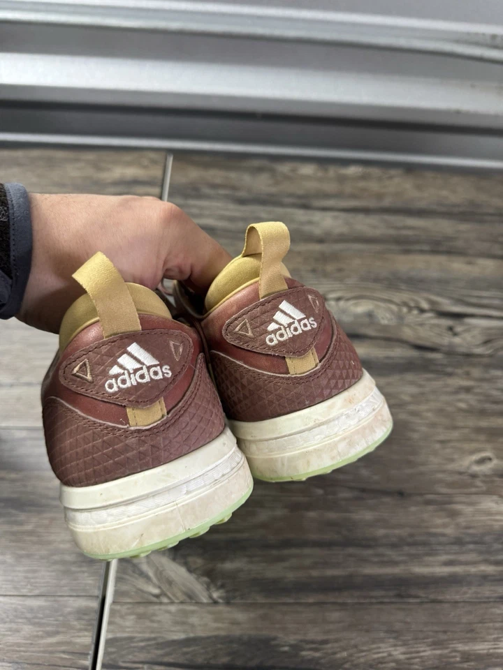 Adidas Flopshot Zapatos de Golf Para Hombres 13 Marrón Cuero Sin Tacos Tenis Rendimiento Foto 4 de 4