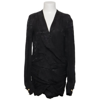 Balmain x H&M, Cocktailkleid, Größe: 34, Schwarz, Seide, Damen #AzB