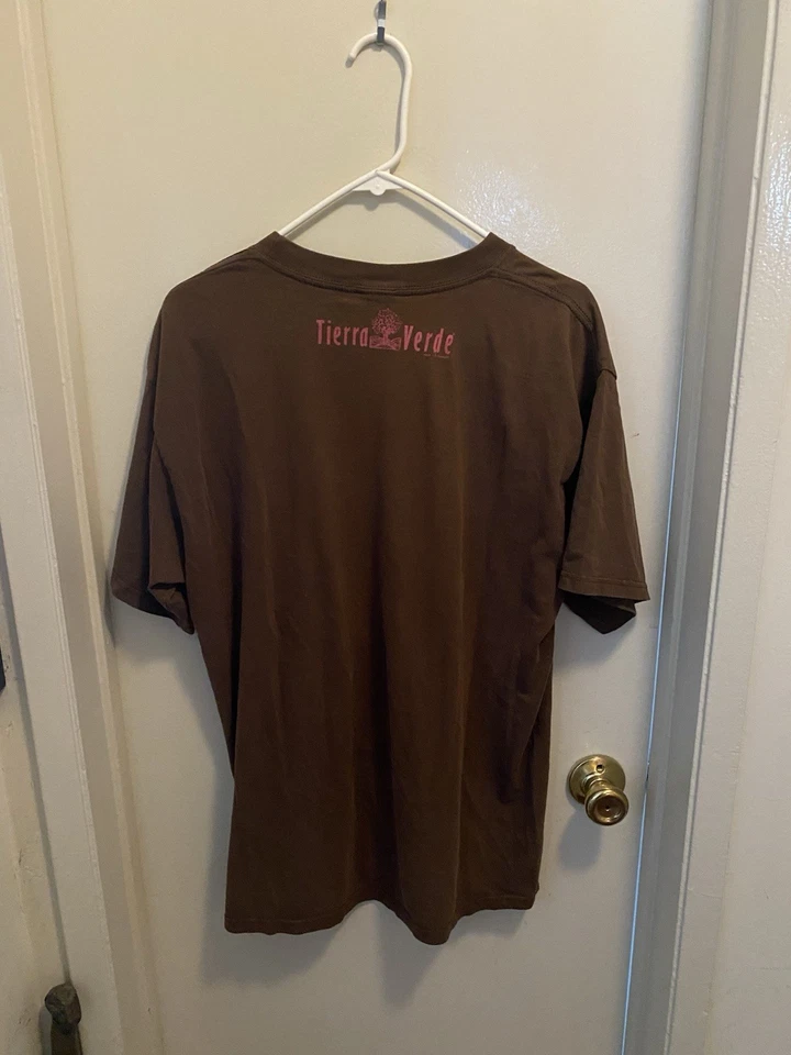 Camisa De Colección Años 90 Y2k Tierra Verde Lunares Cara Dibujos Animados Camisa L/XL Foto 2 de 4