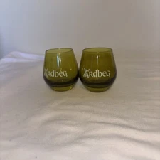 Ardbeg Shot Glass Lot Of 2 Scotch Green