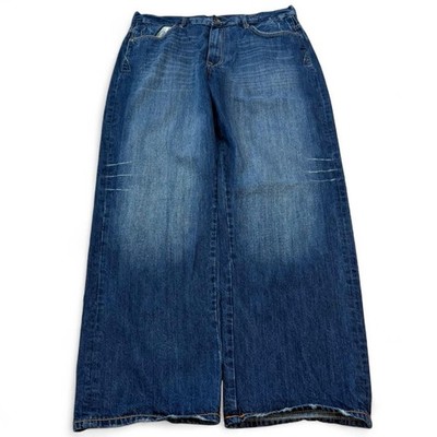 Vintage Ecko Untld Baggy Wide Leg Blue Jeans Men s 38x33.5 Skater Grunge Y2K VTG