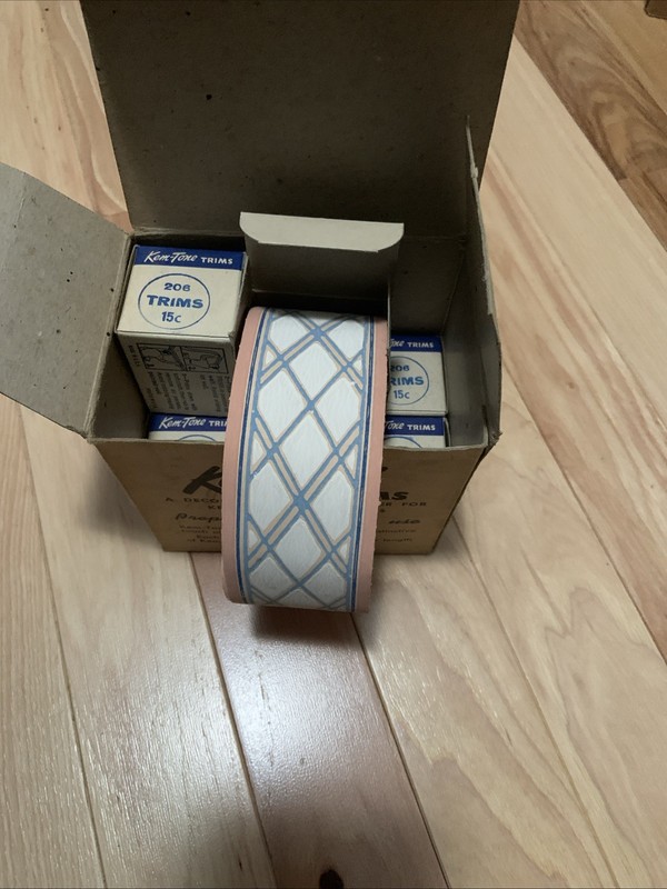Vintage 2 Inch Wall Border Lot of New Old Stock of Kem-Tone Trims
