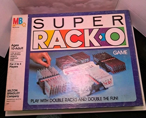 Super Rack-O Vintage 1983  Game Milton Bradley  Complete Crisp Cards