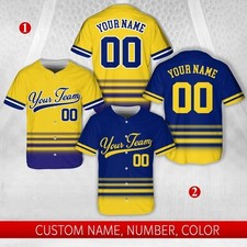 Custom Baseball Jersey Shirt Personalized Team Name Number Uniform for Fans Love