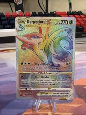 Serperior VSTAR 196/195 Arcobaleno Raro Argento Tempesta Pokemon Holo Near Mint