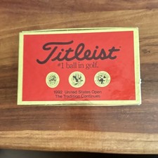 1992 U.S. Open Pebble Beach Titleist Golf Ball Set wBox 6 newBalls in custom box
