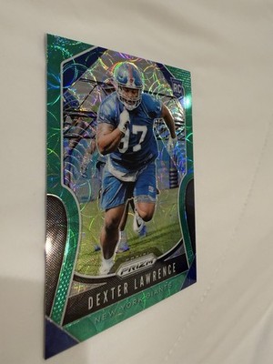 2019 Panini Prizm Rookies Dexter Lawrence #381 Green Scope Prizm