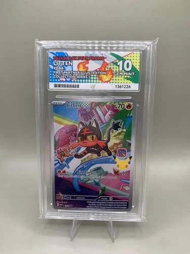Litten Holo 044 2026 Black Star Promo Pokémon TCG Card Ace 10