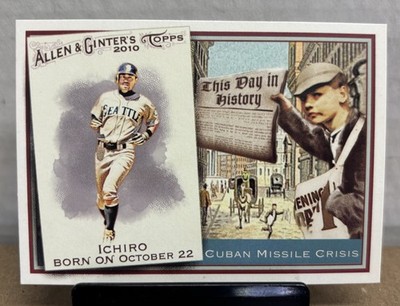 ICHIRO SUZUKI 2010 Topps Allen & Ginter #TDH37 This Day In History