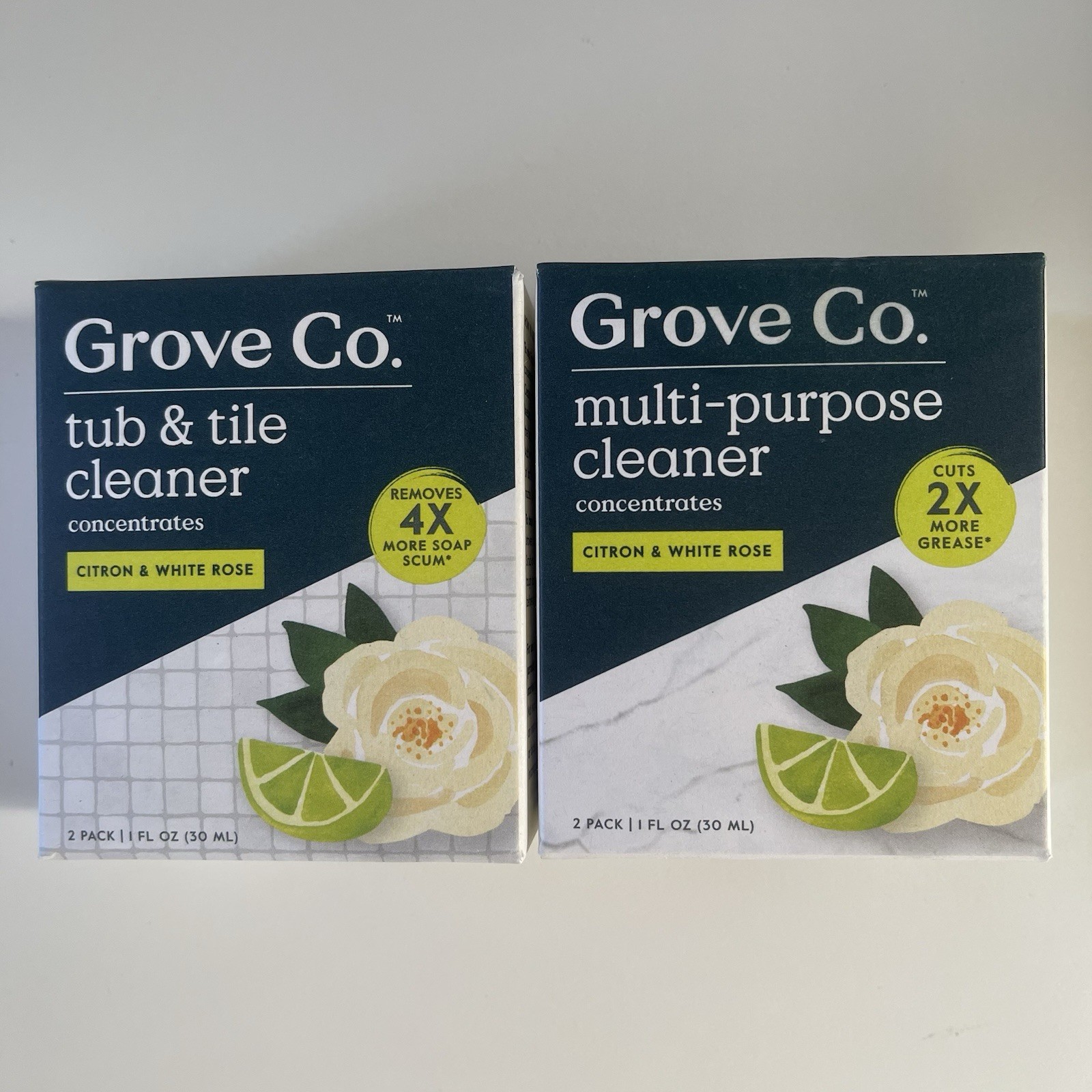 Grove Co Reusable Cleaning Glass Spray Bottle+Multi-purpose Cleaner Concentrates