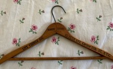 VTG 40s LITT CHINITZ INC. Ramsby Clothes Fifth Ave. NYC Branded Wooden Hanger