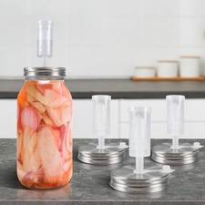 4 sets Fermentation Kit Fermentation Lids Stainless Steel Fermenting Kit with...