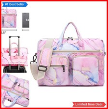 Laptop Shoulder Bag 15.6 Inch Waterproof Nylon Business Office Work Briefcase