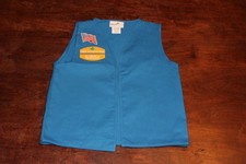 Girl Scouts Of America USA Daisy Uniform Vest JE Blue Glued Patches 03062