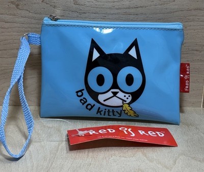 2005 Fred Is Red Bad Kitty Pouch NOS Zippered w/ Tags Inside Super Rare
