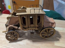 Vintage Stage Coach Wagon 70 Years Old Wood Western Cowboys