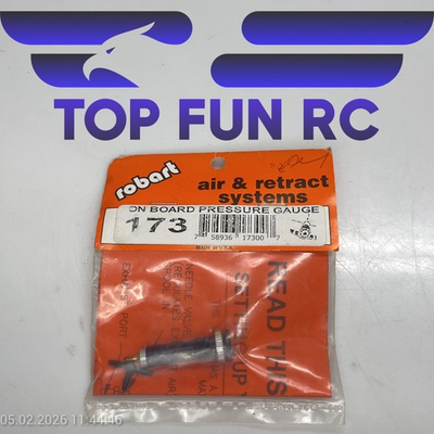 #ad ROBART 173 ON BOARD PRESSURE GAUGE FOR PNEUMATIC RETRACTS $26.86