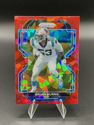 2021 Panini Prizm - Brian Burns #316 Red Ice Prizm