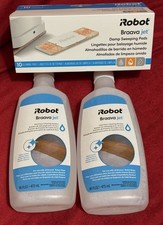 iRobot Braava Jet Damp Sweeping 10 Pads & Hard Floor Cleaning Solution 2-16 Oz