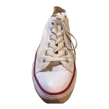 Zapato de tenis Converse para mujer talla 10 camiseta baja All Star blanco mediano