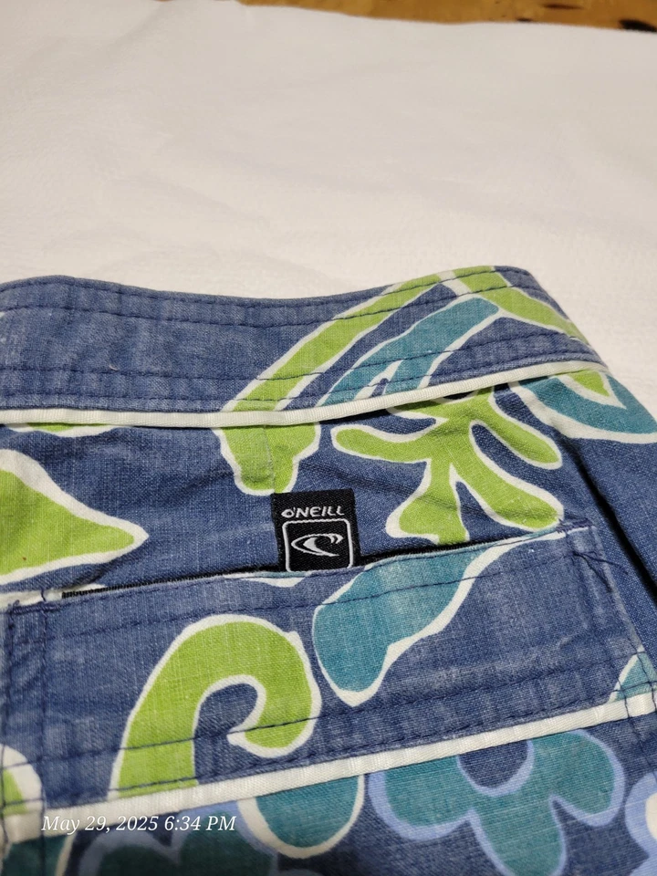 VTG 90s O’Neil Floral Multicolor Board Shorts With Opener Women’s Sz 5 - Image 3 of 4