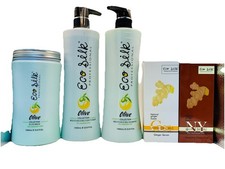 Eco Silk Olive And Ginger Set For Dry And Damaged Hair