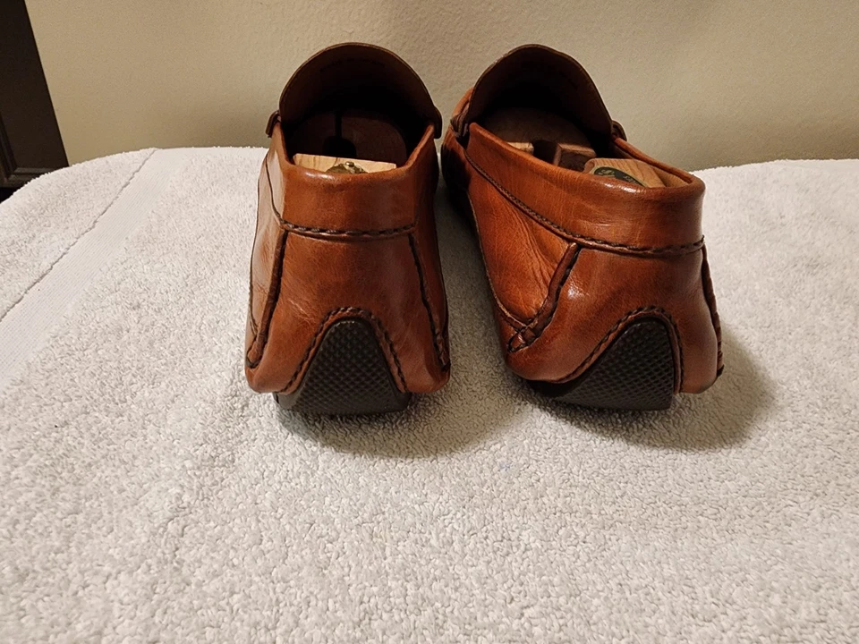 Burnt Orange Loafers Made In Spain Men Size 9 EU 42 In Good Condition - Image 4 of 4