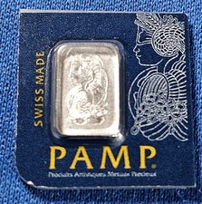 A PAMP Suisse 1 gram .9995 PLATINUM Bar In Sealed Assay Card