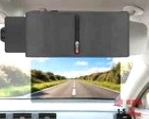 Car Visor Extender Sun Blocker - UV400 PC Lens - Zipper Slider - Anti-Glare