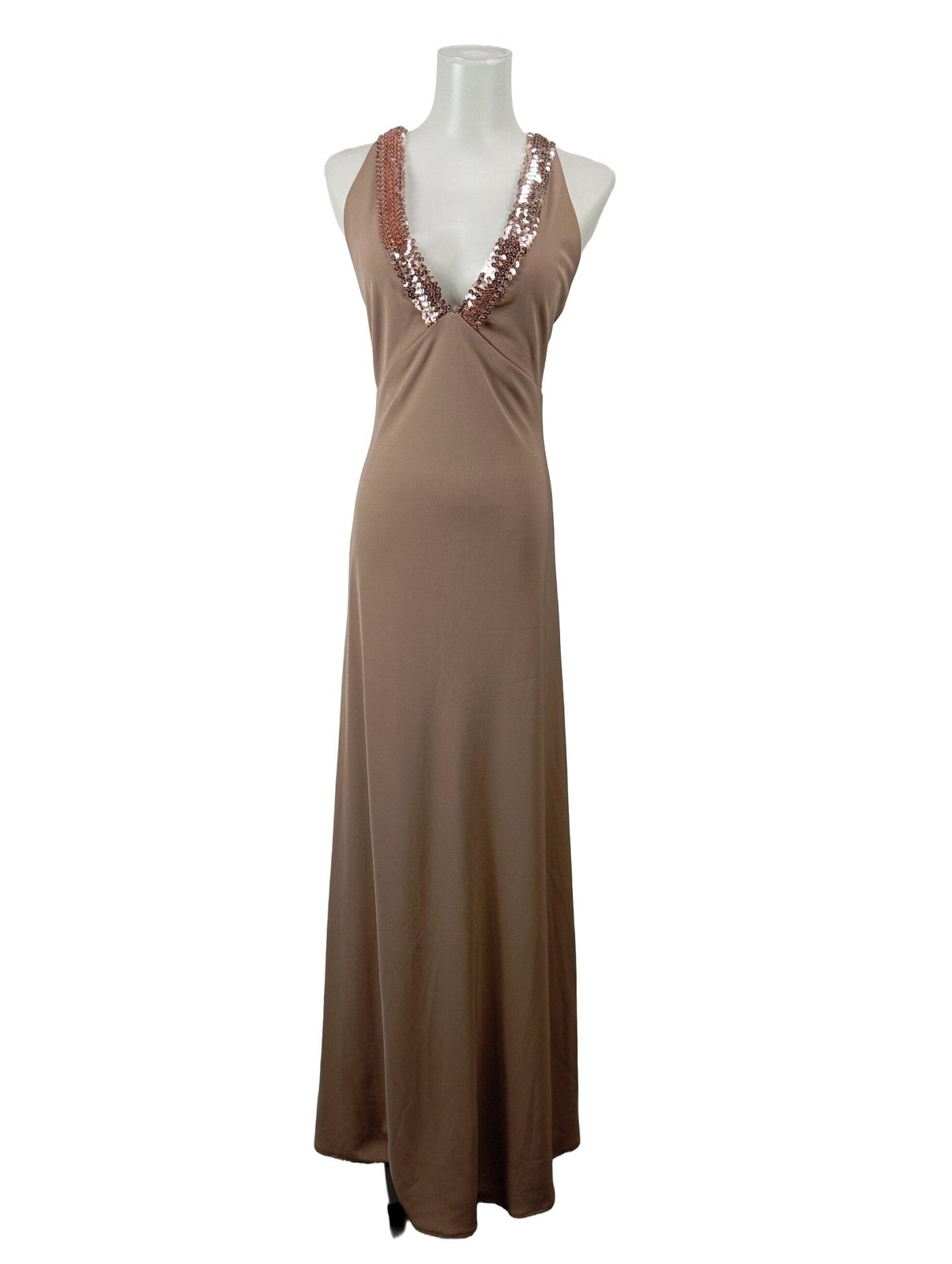 JENNIFER TAYLOR Abendkleid Damen Kleid Gr. DE 36 graubraun Elegant