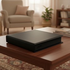 Sleek Black 8x10 Photo Album with Leather Cover - Store 168 Treasured Photos