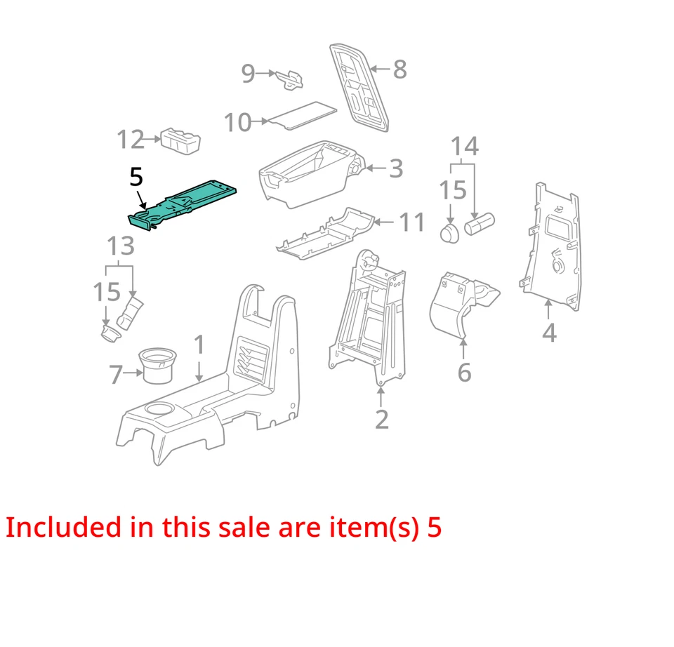 Pontiac Chevrolet Torrent Equinox 2006-2009 soporte f/flr cnsl frt cup 89026436 Foto 2 de 3