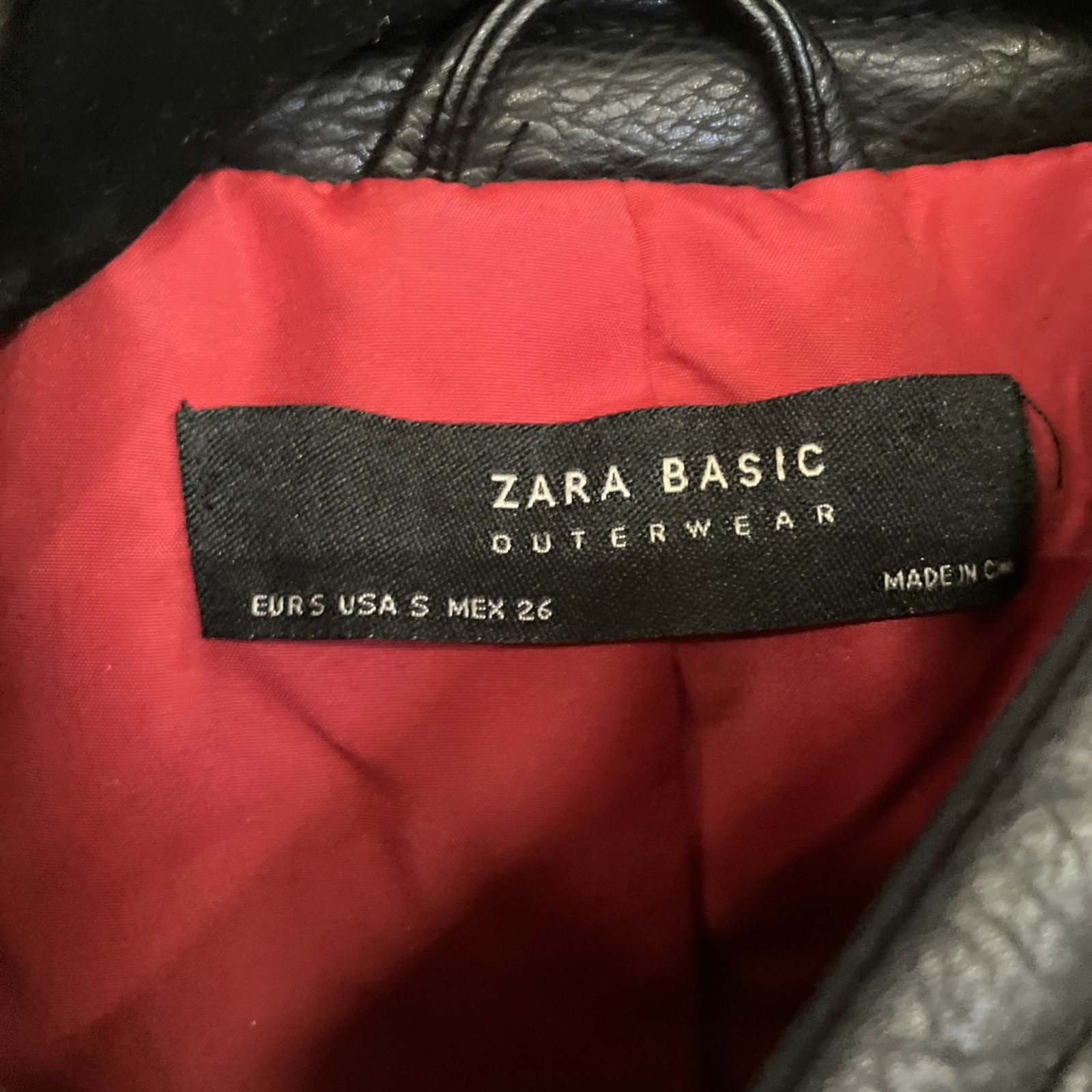 Woman’s Zara Basic Polyester Leather Looking Jack… - image 5
