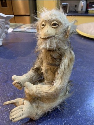 Schuco Antique Monkey Doll Mechanical Mohair Very Rare Yes No Monkey